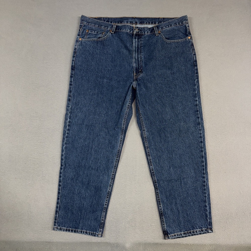 Levis Jeans Mens 44x30 Blue 550 Relaxed Fit Dark Denim Cotton Cowboy Western